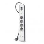 Belkin přepěťová ochrana BSV401 - 4-zásuvka, 2xUSB / 2.4A, 2m 