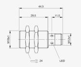 BES 516-326-G-E5-Y-S4 Indukční bezdotykové spínače 